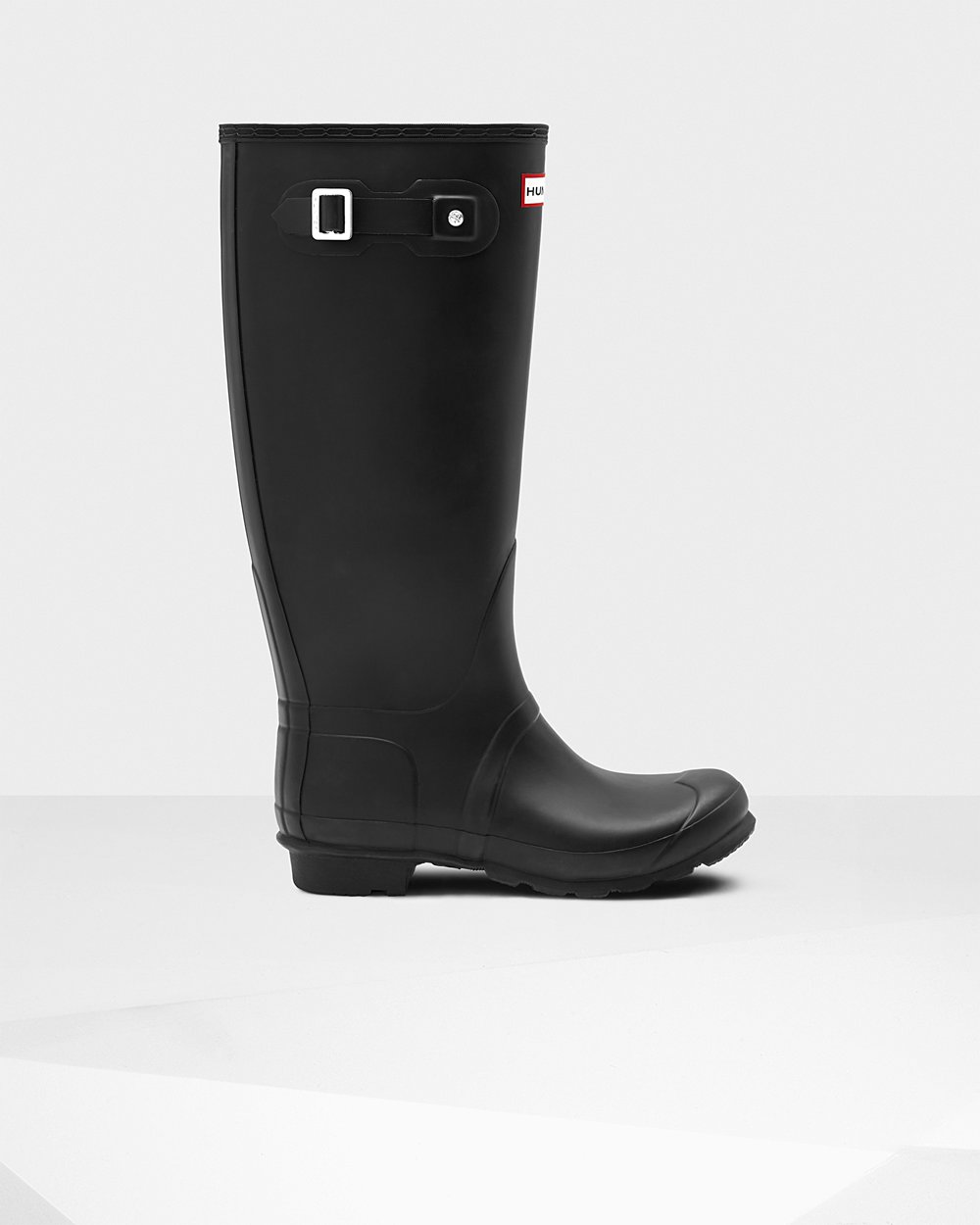 Womens Hunter Wide Fit Rain Boots Black - Original Tall Leg - 7069358-BC